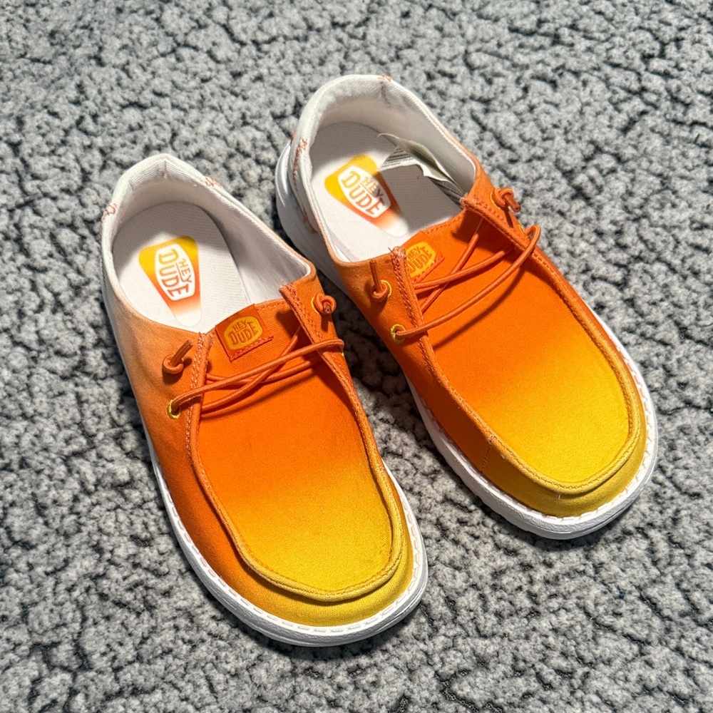 Hey Dude Kids' Wendy Candy Corn Orange Zing/Multi